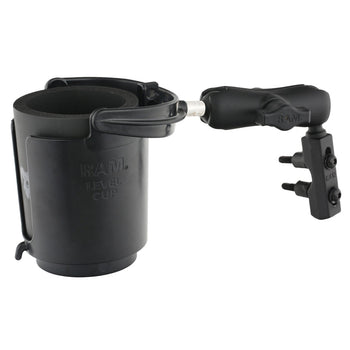 RAM-B-132-309U:RAM-B-132-309U_1:RAM Level Cup™ 16oz Drink Holder Brake/Clutch Reservoir Mount