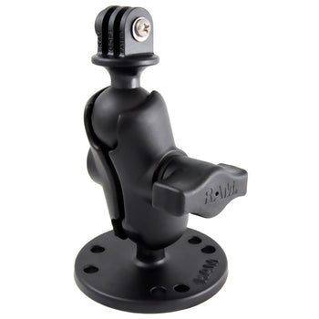 RAM-B-138-A-GOP1U:RAM-B-138-A-GOP1U_2:RAM Drill-Down Double Ball Mount with Universal Action Camera Adapter