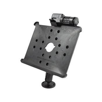 RAM-B-138-AP8LU:RAM-B-138-AP8LU_2:RAM Drill-Down Mount with RAM Latch-N-Lock™ for Apple iPad Gen 1 & 2