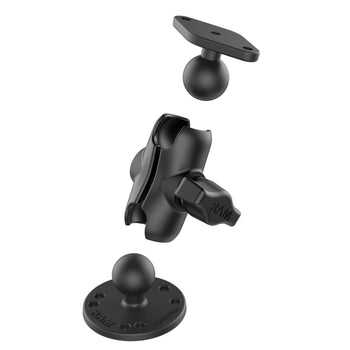 RAM-B-138U-A:RAM-B-138U-A_2:RAM Double Ball Drill-Down Mount with Diamond Plate - Short