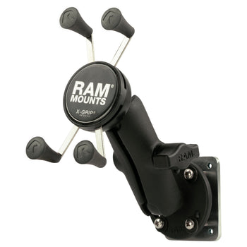RAM-B-138-UN7-225B2U:RAM-B-138-UN7-225B2U_1:RAM X-Grip Phone Mount with Drill-Down Base & Backer Plate