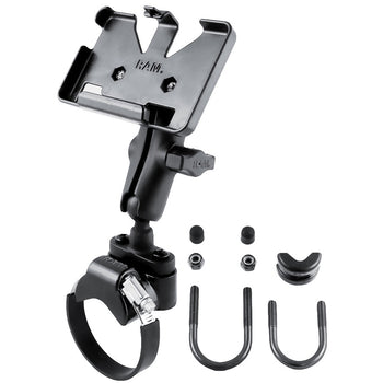 RAM-B-149Z-2-GA34:RAM-B-149Z-2-GA34_2:RAM ATV/UTV Double Ball Rail Mount for Garmin nuvi 1300 Series + More
