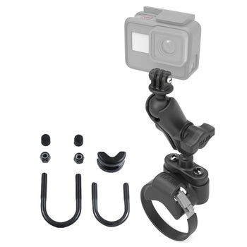 RAM-B-149Z-2-GOP1U:RAM-B-149Z-2-GOP1U_1:RAM ATV/UTV Handlebar U-Bolt Mount with Action Camera Adapter
