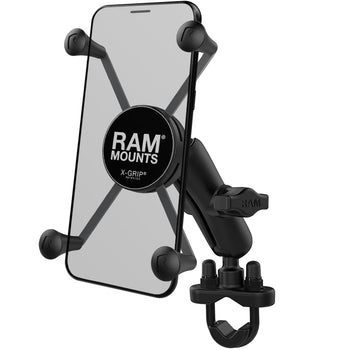 RAM-B-149Z-A-UN10U:RAM-B-149Z-A-UN10U_1:RAM X-Grip Large Phone Mount with Handlebar U-Bolt Base - Short