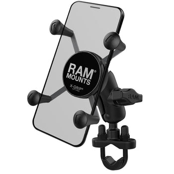 RAM-B-149Z-A-UN7U:RAM-B-149Z-A-UN7U_1:RAM X-Grip Phone Mount with Handlebar U-Bolt Base - Short