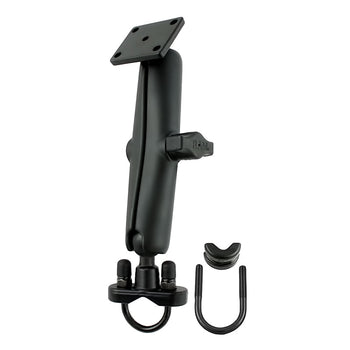 RAM-B-149Z-C-347U:RAM-B-149Z-C-347U_1:RAM Handlebar U-Bolt Double Ball Mount with Rectangle AMPS Plate