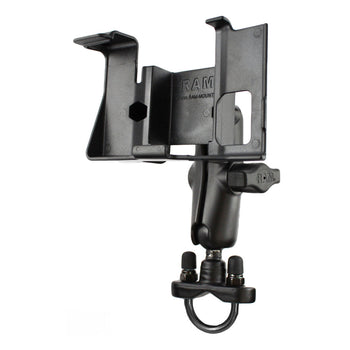 RAM-B-149Z-GA23U:RAM-B-149Z-GA23U_1:RAM Handlebar U-Bolt Double Ball Mount for Garmin nuvi 600 Series