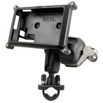RAM-B-149Z-GA25LU:RAM-B-149Z-GA25LU_2:RAM Handlebar U-Bolt Mount with Locking Case for Garmin nuvi + More
