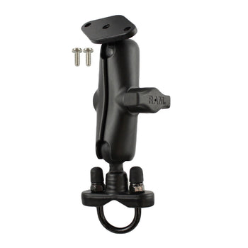 RAM-B-149Z-LO4U:RAM-B-149Z-LO4U_1:RAM Handlebar U-Bolt Double Ball Mount for Lowrance AirMap 2000C