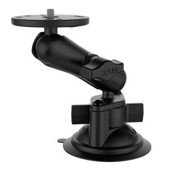 RAM-B-166-202AU:RAM-B-166-202AU_1:RAM Twist-Lock™ Suction Cup Mount with Round Plate & 1/4"-20 Stud