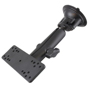 RAM-B-166-C-111U:RAM-B-166-C-111U_1:RAM Twist-Lock™ Suction Cup Mount with Electronics Plate - Long