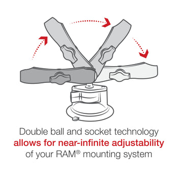 RAM-B-166-C-UN10U:RAM-B-166-C-UN10U_4:RAM X-Grip Large Phone Mount with Twist-Lock™ Suction Cup - Long