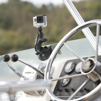 RAM-B-166-GOP1U:RAM-B-166-GOP1U_3:RAM Twist-Lock™ Suction Cup Mount with Action Camera Adapter - Medium