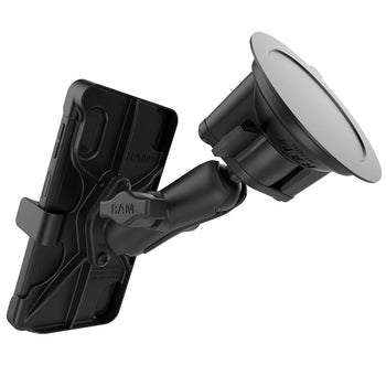 RAM-B-166-SAM59U:RAM-B-166-SAM59U_3:RAM EZ-Roll'r™ Suction Cup Mount for Samsung XCover Pro