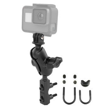 RAM-B-174-A-GOP1U:RAM-B-174-A-GOP1U_1:RAM Motorcycle Brake/Clutch Reservoir Base with Action Camera Mount