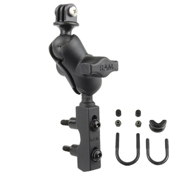 RAM-B-174-A-GOP1U:RAM-B-174-A-GOP1U_2:RAM Motorcycle Brake/Clutch Reservoir Base with Action Camera Mount