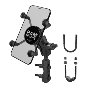 RAM-B-174-A-UN7U:RAM-B-174-A-UN7U_1:RAM X-Grip Phone Mount with Brake/Clutch Reservoir Base - Short