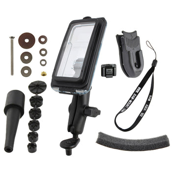 RAM-B-176-AQ7-2-I5C:RAM-B-176-AQ7-2-I5C_1:RAM Aqua Box Pro 20 for iPhone 5 with Motorcyle Fork Stem Base