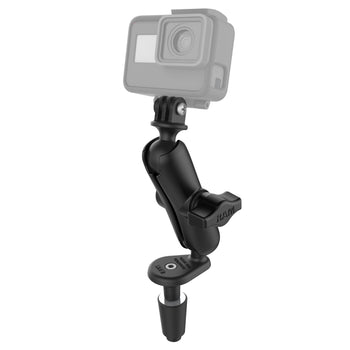 RAM-B-176-GOP1U:RAM-B-176-GOP1U_1:RAM Motorcycle Fork Stem Mount with Universal Action Camera Adapter