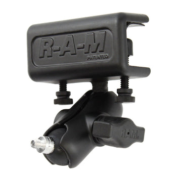 RAM-B-177-237:RAM-B-177-237_1:RAM Glare Shield Clamp Double Ball Mount with 1/4"-20 Threaded Stud