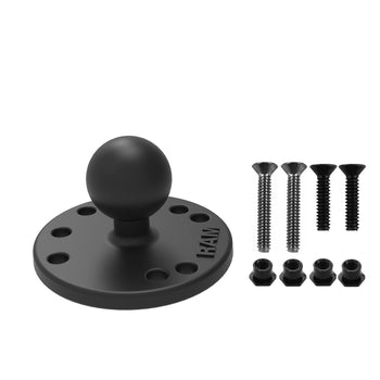 RAM-B-202-G3U:RAM-B-202-G3U_1:RAM Round Plate with Ball & Mounting Hardware for Garmin StreetPilot