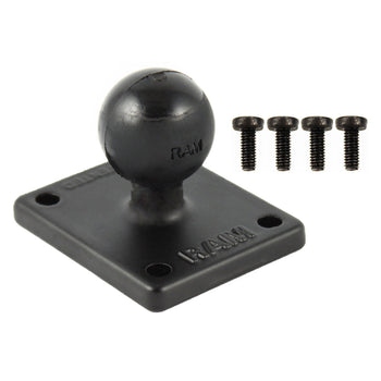 RAM-B-202-MA4U:RAM-B-202-MA4U_1:RAM Square Base Adapter with Hardware for Magellan Maestro + More