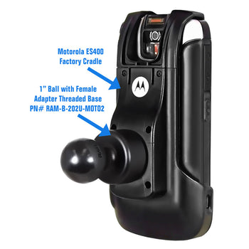 RAM-B-202U-MOTO2:RAM-B-202U-MOTO2_2:RAM Female Threaded Ball Adapter for Motorola ES400, MC45 & TC55