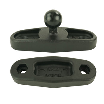 RAM-B-247U-3NH:RAM-B-247U-3NH_1:RAM Square Post Clamp Base for Posts up to 3" Wide Without Hardware