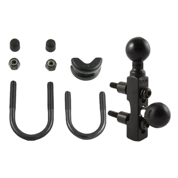 RAM-B-309-8U:RAM-B-309-8U_1:RAM Motorcycle Brake/Clutch Reservoir & Handlebar Double Ball Base