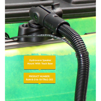RAM-B-316-18-TRA2-383:RAM-B-316-18-TRA2-383_4:RAM Track Ball™ Quick Release Mount for HydroWave™ Speaker with 18" Rod