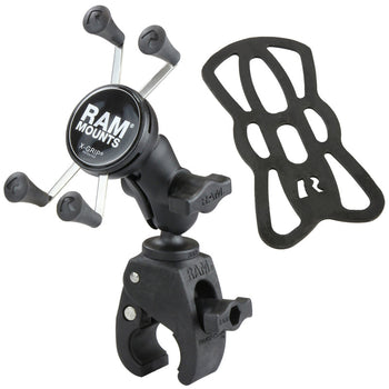RAM-B-400-A-HOL-UN7BU:RAM-B-400-A-HOL-UN7BU_2:RAM X-Grip Phone Mount with RAM Tough-Claw™ Small Clamp Base - Short