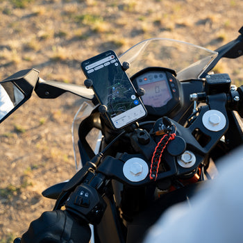 RAM-B-400-A-HOL-UN7BU:RAM-B-400-A-HOL-UN7BU_3:RAM X-Grip Phone Mount with RAM Tough-Claw™ Small Clamp Base - Short