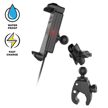 RAM-B-400-A-UN14W-V7M-1:RAM-B-400-A-UN14W-V7M-1_3:RAM Quick-Grip™ 15W Waterproof Wireless Charging Mount with Tough-Claw™