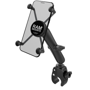 RAM-B-400-C-UN10U:RAM-B-400-C-UN10U_1:RAM X-Grip Large Phone Mount with Tough-Claw™ Small Clamp Base - Long