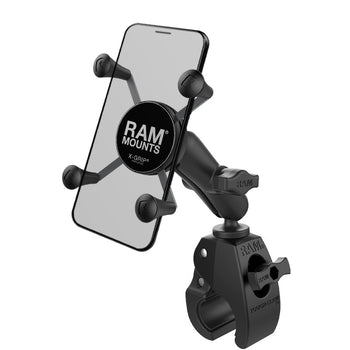 RAM-B-400-HOL-UN7BU:RAM-B-400-HOL-UN7BU_1:RAM X-Grip Phone Mount with RAM Tough-Claw™ Small Clamp Base - Medium