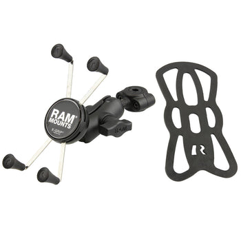 RAM-B-408-37-62-A-UN10:RAM-B-408-37-62-A-UN10_2:RAM X-Grip Large Phone Mount with Torque™ Small Rail Base - Short Arm