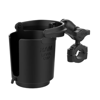 RAM-B-408-75-1-A-132U:RAM-B-408-75-1-A-132U_1:RAM Level Cup™ 16oz Drink Holder with RAM Torque™ Medium Rail Base