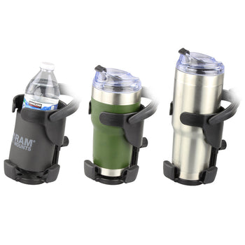 RAM-B-408-75-1-A-417U:RAM-B-408-75-1-A-417U_3:RAM Level Cup™ XL 32oz Drink Holder with RAM Torque™ Medium Rail Base