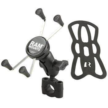 RAM-B-408-75-1-A-UN10:RAM-B-408-75-1-A-UN10_2:RAM X-Grip Large Phone Mount with Torque™ Medium Rail Base - Short Arm
