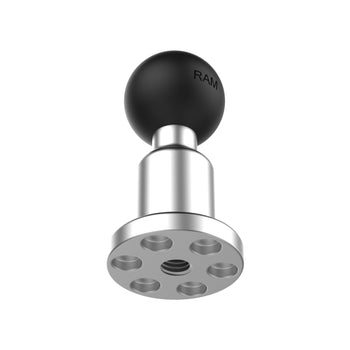 RAM-B-463U:RAM-B-463U_2:RAM Aluminum Pin-Lock Ball Adapter with 1/4"-20 Female Thread - B Size