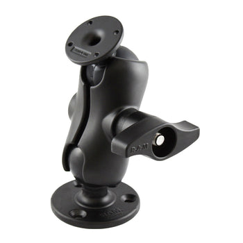 RAM-D-101-C-254U:RAM-D-101-C-254U_1:RAM Ball Mount with Round AMPS Plate and Large Round Plate - Short