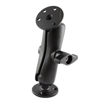 RAM-D-101-MIU:RAM-D-101-MIU_1:RAM Universal Double Ball Mount with Two Round Plates and Jam Nut