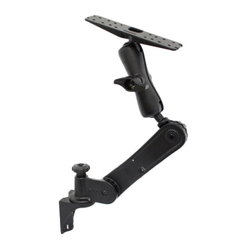 RAM-D-101U-GE1:RAM-D-101U-GE1_1:RAM Vertical Ratchet Mount with Double Ball Mount and Electronics Plate