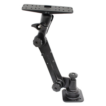 RAM-D-162H-MC1:RAM-D-162H-MC1_1:RAM Ratchet™ Extended Horizontal Mount with Large Electronics Plate