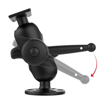 RAM-D-202-25-C-202-KNOB9HU:RAM-D-202-25-C-202-KNOB9HU_2:RAM Drill-Down Ball Mount for Humminbird Helix 8-15, Solix & Apex