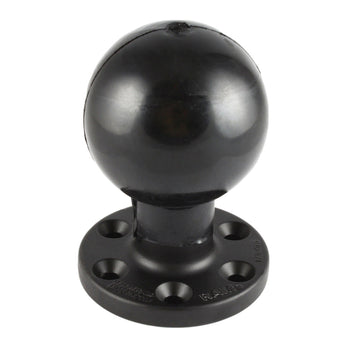 RAM-E-202U-SYM1:RAM-E-202U-SYM1_1:RAM Large Round Plate with 6-Hole Pattern and Ball - E Size