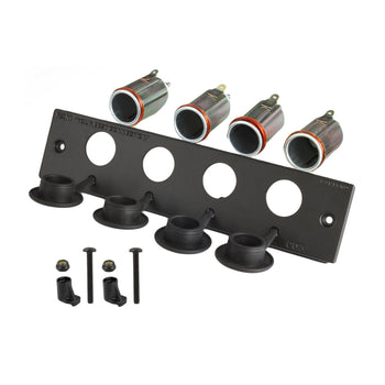 RAM-FP2-CIG4:RAM-FP2-CIG4_1:RAM Tough-Box™ 2" Faceplate with Four 12V Lighter Receptacles
