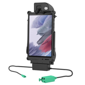 RAM-GDS-DOCKL-SAM80CD2U:RAM-GDS-DOCKL-SAM80CD2U_1:Locking GDS Tough-Dock™ + Dual USB for Samsung Tab A7 Lite 8.7"