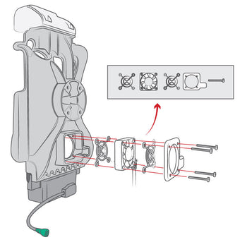 RAM-GDS-FAN1U:RAM-GDS-FAN1U_2:GDS Fan Accessory for GDS Tough-Dock™