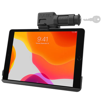 RAM-HOL-AP31KLU:RAM-HOL-AP31KLU_1:RAM EZ-Roll'r™ Keyed Locking Holder for iPad 7th-9th Gen & Air 3